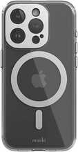 Moshi iGlaze MagSafe ümbris, Apple iPhone 15 Pro, Luna Silver
