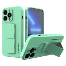Wozinsky Kickstand silikoonümbris alusega, Apple iPhone 13 Pro Max, münt