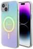 Telefoniümbris Guess GUHMP15MHITSQ IML Iridescent MagSafe, Apple iPhone 15 Plus, türkiis