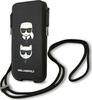 Telefoniümbris Karl Lagerfeld Saffiano Ikonik Karl&Choupette Head KLHCP12MOPHKCK, 6,1, must
