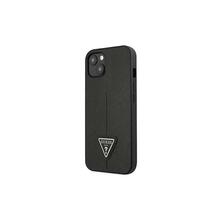 Telefoniümbris Guess GUHCP14LPSATLK Saffiano Triangle Logo, Apple iPhone 14 Pro 6.1, must