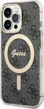 Telefoniümbris Guess GUHMP13LH4STK 4G MagSafe, Apple iPhone 13/13 Pro, must