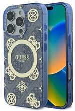 Telefoniümbris Guess IML Peony On 4G Background GUHMP16XH4PYEEB, Apple iPhone 16 Pro Max, sinine