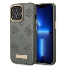 Telefoniümbris Guess Peony Logo Plate MagSafe GUHMP13XSAPSTG, Apple iPhone 13 Pro Max, hall