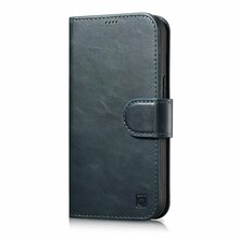 Telefoniümbris iCarer Oil Wax Wallet 2in1, Apple iPhone 14 Pro, sinine