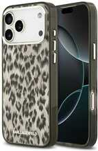 Telefoniümbris Karl Lagerfeld IML Leopard Pattern MagSafe, Apple iPhone 17 Pro Max, pruun