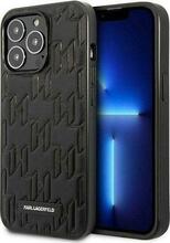 Telefoniümbris Karl Lagerfeld KLHCP13LMNMP1K Monogram Plaque, Apple iPhone 13 Pro, must