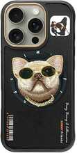 Telefoniümbris Nimmy Glasses Cool Dog MagSafe, Apple iPhone 16 Pro, must
