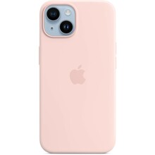 Silikoonümbris Apple iPhone 14, MagSafe, Chalk Pink