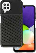 Thunder ümbris, Samsung Galaxy A42 5G, must, Topt