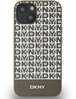 DKNY DKHMP15SPSOSPW nahast ümbris Printed Pattern Metal Logo MagSafe, iPhone 13/14/15, pruun