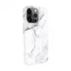 Evelatus Premium silikoonümbris, Apple iPhone 14 Pro Max, Customized Print Marble White