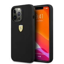 Telefoniümbris Ferrari FESSIHMP13XBK Silicone MagSafe, Apple iPhone 13 Pro Max 6.7, must