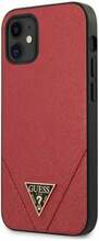 Telefoniümbris Guess GUHCP12SVSATMLRE Saffiano Case, Apple iPhone 12 Mini 5,4, punane