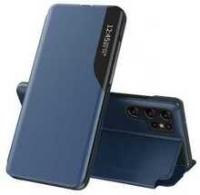 Hurtel Eco Leather View kaaned, Samsung S24 Ultra, sinine