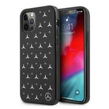 Telefoniümbris Mercedes MEHCP12LESPBK, Apple iPhone 12 Pro Max, must, Silver Stars Pattern