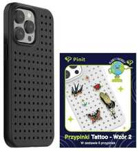 Pinit Dynamic ümbris + Tattoo Pin, Apple iPhone 14 Pro Max 6.7, must/must muster 2