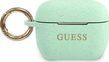 Silikoonümbris Guess GUACAPSILGLGN Glitter, Apple AirPods Pro, roheline