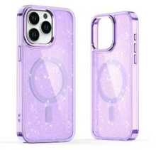 Telefoniümbris Hurtel Glitter MagSafe, Apple iPhone 16 Plus, lilla