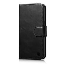 Telefoniümbris iCarer Oil Wax Wallet 2in1, Apple iPhone 14 Plus, must