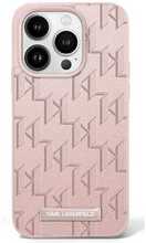 Telefoniümbris Karl Lagerfeld Hot Stamp MagSafe KLHMP16SPKHPORPP, Apple iPhone 16, roosa