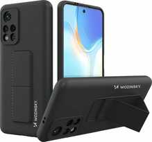 Wozinsky Kickstand silikoonümbris, Xiaomi Redmi Note 11S / Note 11, must