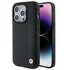 Telefoniümbris BMW Bookcase Leather Textured&Stripe BMHCP15L22RDPK, Apple iPhone 15 Pro, must