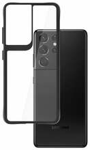 Telefoniümbris 3MK Satin Armor Case+, Samsung Galaxy S21 Ultra 5G, läbipaistev/must