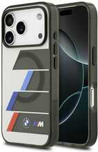 BMW M IML Metal Buttons Tricolor Lines MagSafe ümbris, Apple iPhone 17 Pro Max, antratsiit (hall)
