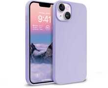 Telefoniümbris Crong Color Cover, vedelast silikoonist, Apple iPhone 14 Max, lilla