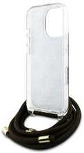 Telefoniümbris Guess GUHCP16LHC4SEW Crossbody Cord 4G Print, Apple iPhone 16 Pro, pruun