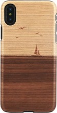 Telefoniümbris Man&Wood, Apple iPhone X/XS, must/mare