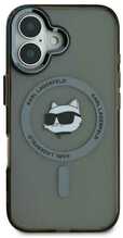 Telefoniümbris Karl Lagerfeld IML Metal Choupette Head MagSafe, Apple iPhone 16 Pro Max, must