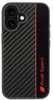 Telefoniümbris Audi Carbon Fiber Stripe AUS-TPUPCIP16-R8/D1-BK, Apple iPhone 16, must