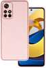 Tel Protect Luxury ümbris, Xiaomi Redmi Note 11 5G/Note 11S 5G/Poco M4 Pro 5G, heleroosa