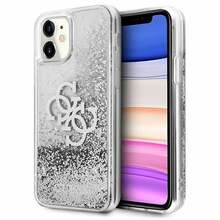 Telefoniümbris Guess GUHCP12LLG4GSI 4G Big Liquid Glitter, Apple iPhone 12 Pro Max, hõbe