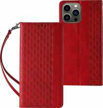 Telefoniümbris Magnet Strap Case, Samsung Galaxy S23+, punane