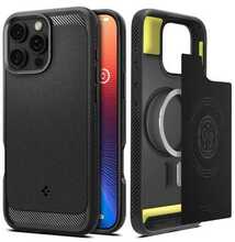 Telefoniümbris Spigen Rugged Armor, Apple iPhone 16 Pro Max, must
