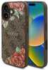 Telefoniümbris Guess GUHMP16SP4ROPEMCW 4G Flowers Print MagSafe, Apple iPhone 16 6.1, pruun