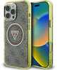 Telefoniümbris Guess IML 4G Glitter and Triangle Logo MagSafe, Apple iPhone 16 Pro, pruun