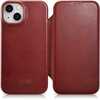 Telefoniümbris iCarer CE Oil Wax Premium Leather, Apple iPhone 14 Plus, punane