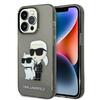 Telefoniümbris Karl Lagerfeld IML Glitter Karl and Choupette KLHCP14XHNKCTGK, Apple iPhone 14 Pro Max, must