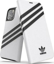 Telefoniümbris Adidas OR Booklet Case PU, Apple iPhone 12/12 Pro, valge/must