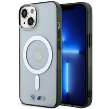 Telefoniümbris BMW BMHMP14SHCRS Silver Ring MagSafe, Apple iPhone 14, läbipaistev