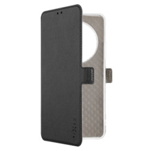 Telefoniümbris Fixed Topic Book Case, Xiaomi Redmi 14C, nahast, must