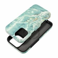 Telefoniümbris Forcell F-Protect Mirage, iPhone 16 Plus, MagSafe, roheline marmor