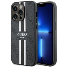 Telefoniümbris Guess 4G Printed Stripes MagSafe GUHMP14LP4RPSK, Apple iPhone 14 Pro, must