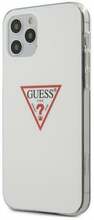 Telefoniümbris Guess GUHCP12MPCUCTLWH Triangle Collection, Apple iPhone 12/12 Pro, valge/valge