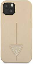 Telefoniümbris Guess GUHCP13SPSATLE Saffiano Triangle, Apple iPhone 13 mini, beež