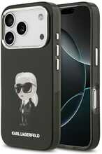 Karl Lagerfeld IML Aquarelle Karl & Logo MagSafe ümbris, Apple iPhone 17 Pro, must